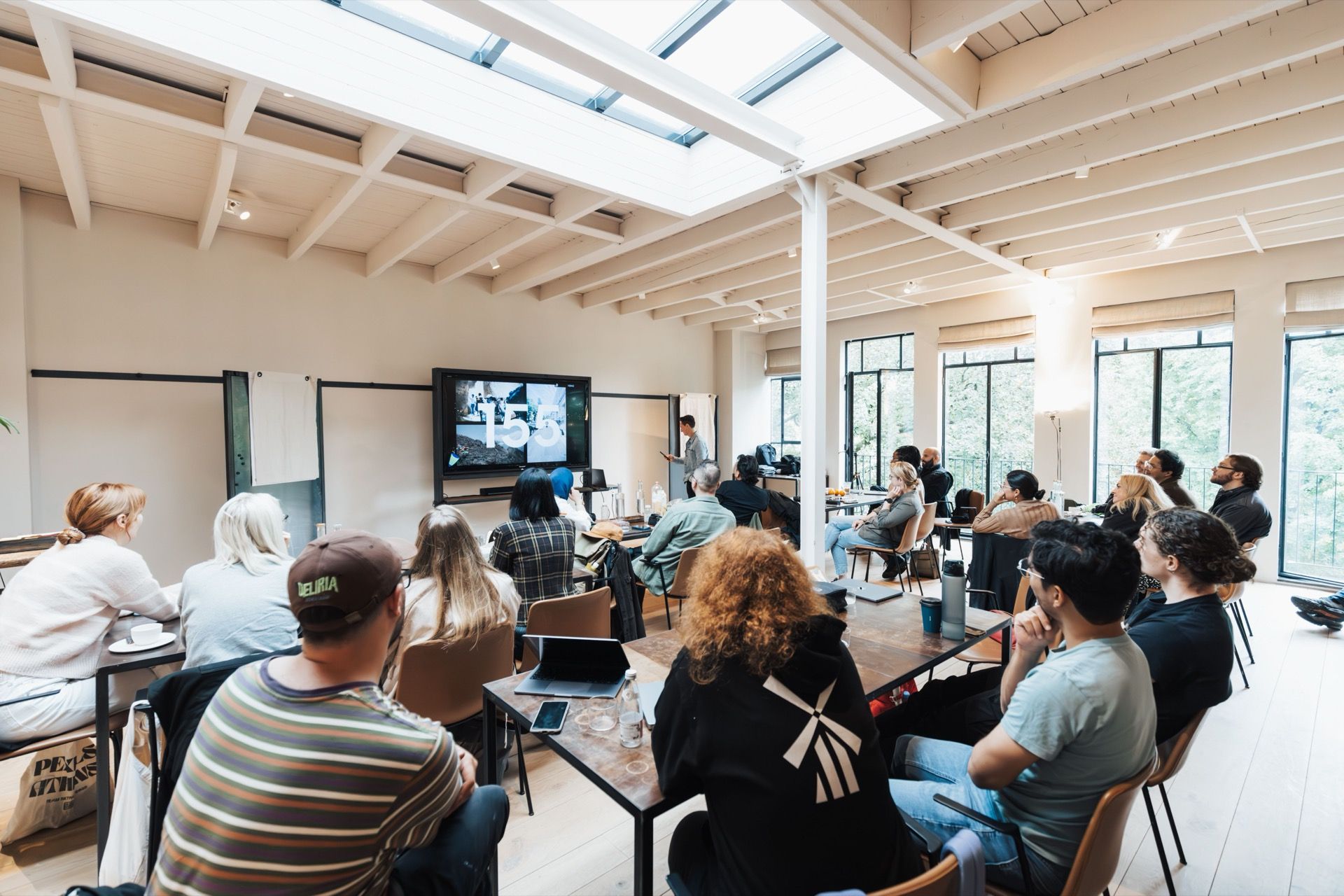 Nonprofit team engaging with training content